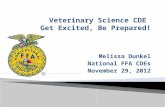 Veterinary Science CDE  Get Excited, Be Prepared!