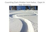 Counting Dark Matter  Sub-halos:   Gaps in  Star Streams