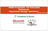 VAOE Proposals  for Extruded  Aluminum  Classroom Design Solutions