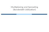 Multiplexing  and Spreading (Bandwidth Utilization)