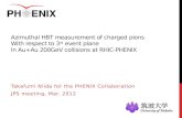 Takafumi Niida  for the PHENIX Collaboration JPS meeting, Mar. 2012