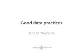 Good data practices