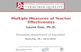 Multiple Measures of Teacher Effectiveness Laura Goe, Ph.D.
