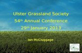 Ulster Grassland Society 54 th  Annual Conference 29 th  January 2013