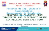 Recovery of  aluminum from  industrial and  electronic waste via melting with salt  flux