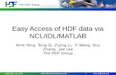 Easy Access of HDF data via NCL/IDL/MATLAB