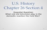 U.S. History  Chapter 26 Section 4