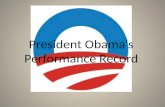 President Obama‘s Performance Record