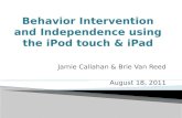 Behavior Intervention and  Independence using the iPod touch &  iPad