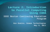 Lecture 2: Introduction to Parallel Computing Using CUDA