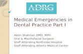 Medical Emergencies in Dental Practice Part I