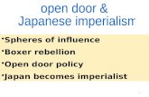 open door &  Japanese imperialism