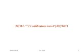 HCAL  137 Cs calibration run 05/07/2011