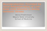 Vance Fredrickson  Wayne State University  School of Medicine