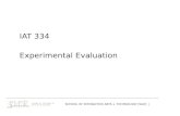 IAT 334 Experimental Evaluation