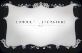 Conduct Literature