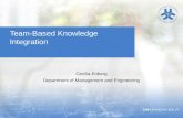 Team-Based Knowledge  Integration