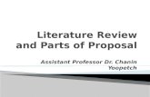 Literature Review and Parts of Proposal
