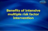Benefits of intensive multiple risk factor intervention