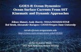 GOES-R Ocean Dynamics:  Ocean Surface Currents From SST Kinematic and Dynamic Approaches
