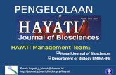 HAYATI  Management Team s Hayati  Journal of Biosciences Department of Biology  FMIPA-IPB