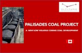 PALISADES COAL PROJECT A  NEW LOW VOLATILE COKING COAL DEVELOPMENT