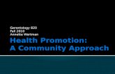 Health Promotion: A Community Approach