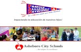 Asheboro City Schools …the subject is excellence