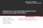 Assessing & Documenting Student Civic Learning through ePortfolios