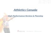 Athletics Canada High Performance Review & Planning