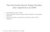 The  Feschenko  Bunch Shape Monitor User experience at CERN