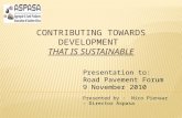 Contributing towards Development  T hat is Sustainable