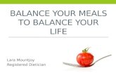 Balance your Meals to Balance your Life