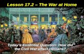Lesson  17.2  – The War at Home