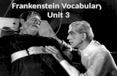 Frankenstein Vocabulary  Unit 3