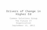 Drivers of Change in Higher Ed