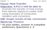 PAGE  72 Nov. 13, 2012 Focus : Heat Transfer