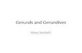 Gerunds and Gerundives