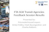 FTA SGR Transit Agencies Feedback Session Results