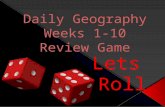 Daily Geography Weeks 1-10 Review Game