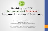Revising the  DEC  Recommended Practices : Purpose, Process and Outcomes