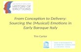 From Conception to Delivery: Sourcing the (Musical) Emotions in Early Baroque  Italy