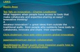 LINKS Mystic  Rose Ted Talk on Innovation – Charles  Leadbetter