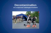 Decontamination at a suspected radiological incident