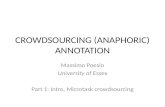 CROWDSOURCING (ANAPHORIC) ANNOTATION