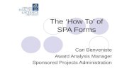 The ‘How To’ of SPA Forms