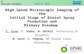 High-Speed Microscopic Imaging of the Initial Stage of Diesel Spray Formation and Primary Breakup