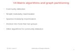 V4 Matrix  algorithms and graph partitioning