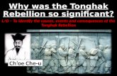 Why was the Tonghak Rebellion so significant?