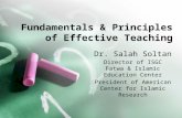 Fundamentals & Principles of Effective Teaching